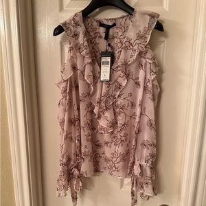 NWT BCBGMaxazria Cold Shoulder Blouse